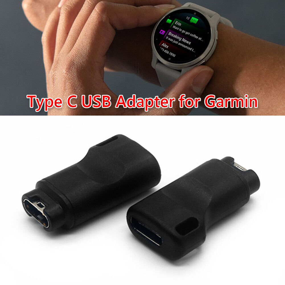 Watch Charger Adapter USB C to 4pin for Garmin Venu/2/2S/SQ/Lily Converter