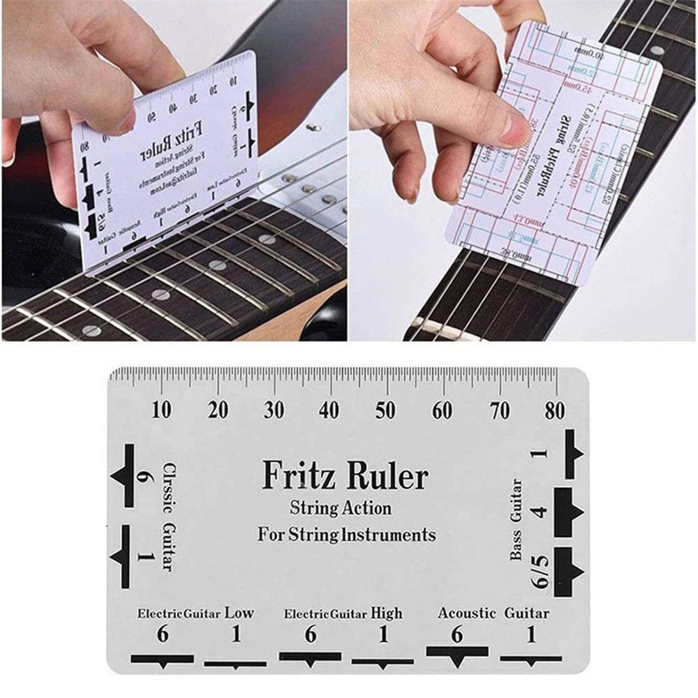 Action Ruler Luthiers Tool Guitar Neck Gauge Measuring Ruler For Gibson|Fender