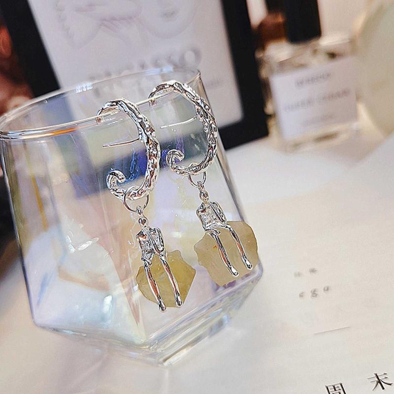 Novelty Thinker Dangle Earrings Culture Style Abstract Art Earrings Ornament