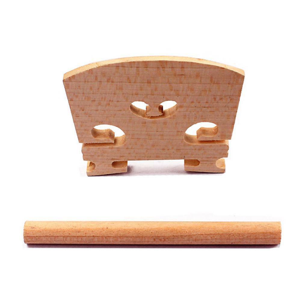 4/4 Ebony Violin Tuning Pegs with Chinrest terminal pin Bridge Tailpiece Clamp