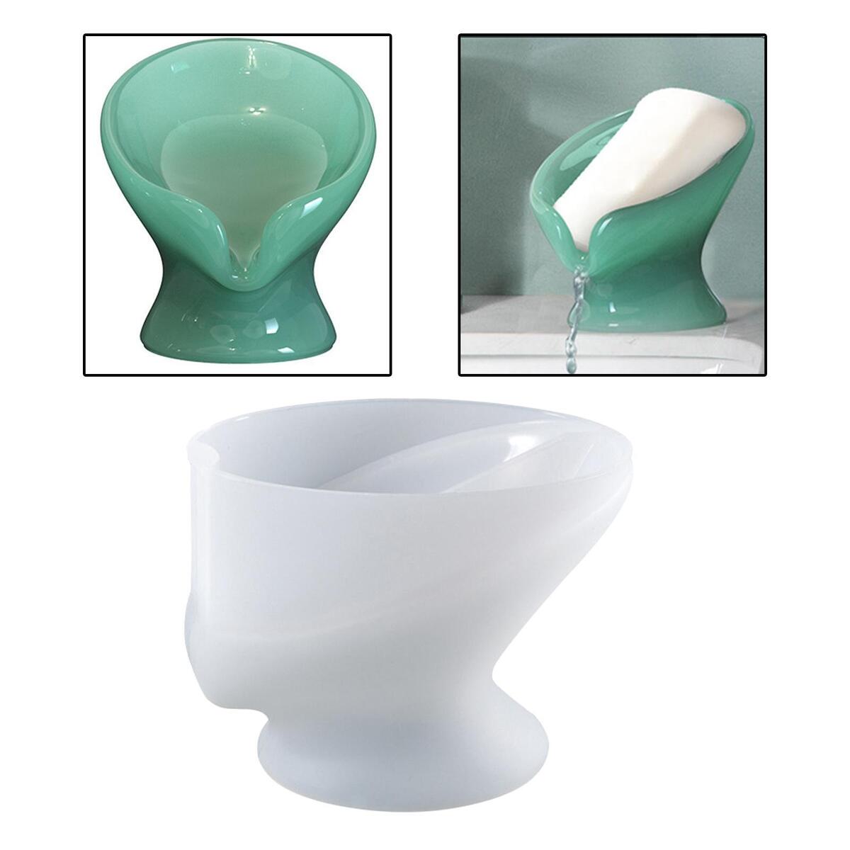 Soap Holder Silicone Mold with Drain DIY Soap DISH Holder for Bathroom Shower