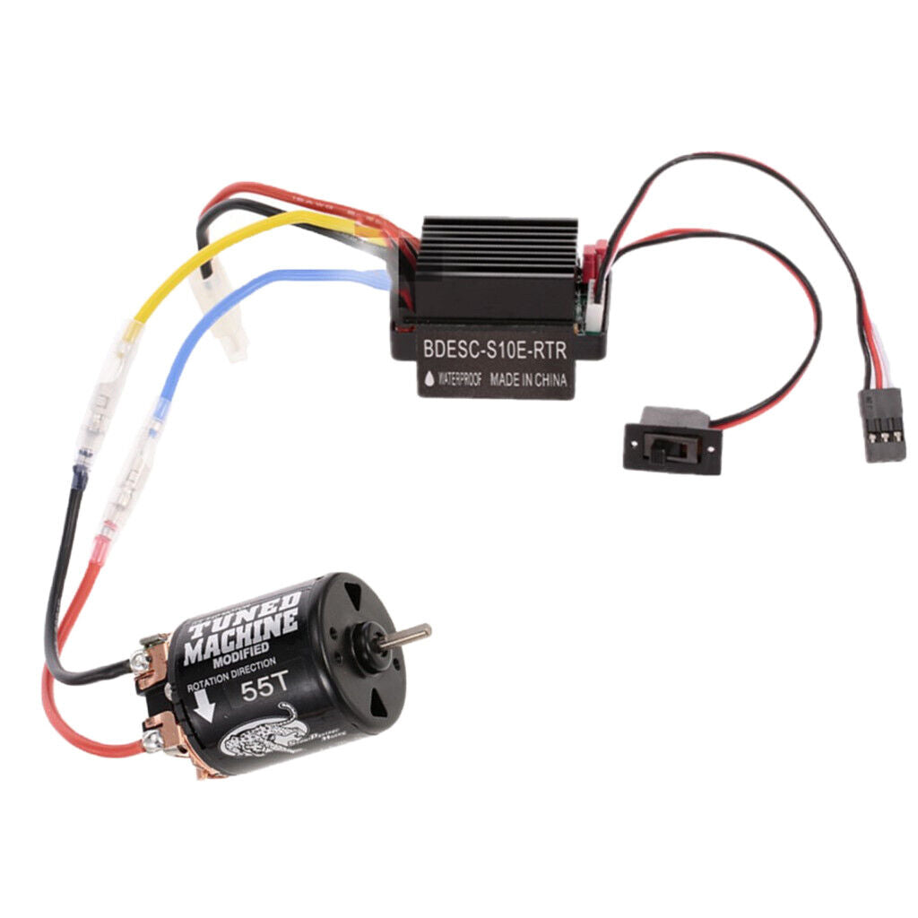 Brushed 540 55T Motor & 320A ESC  Controller Set /10 RC Crawler