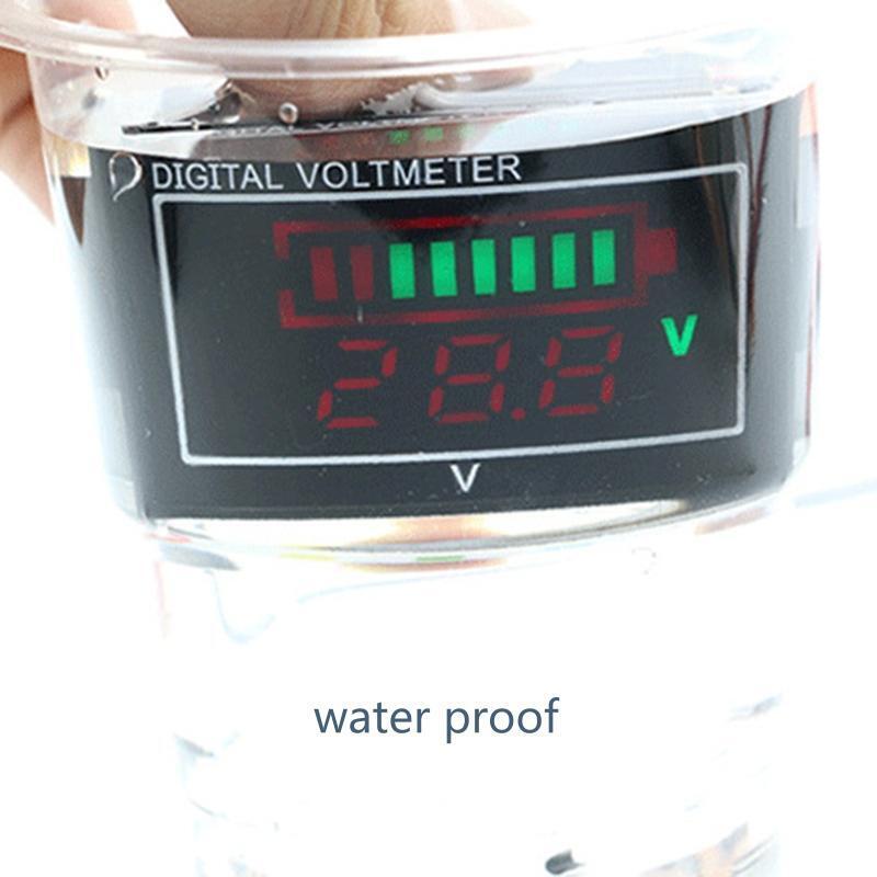 Battery Monitor Digital Battery Capacity Tester, Percentage Level Voltage Meter