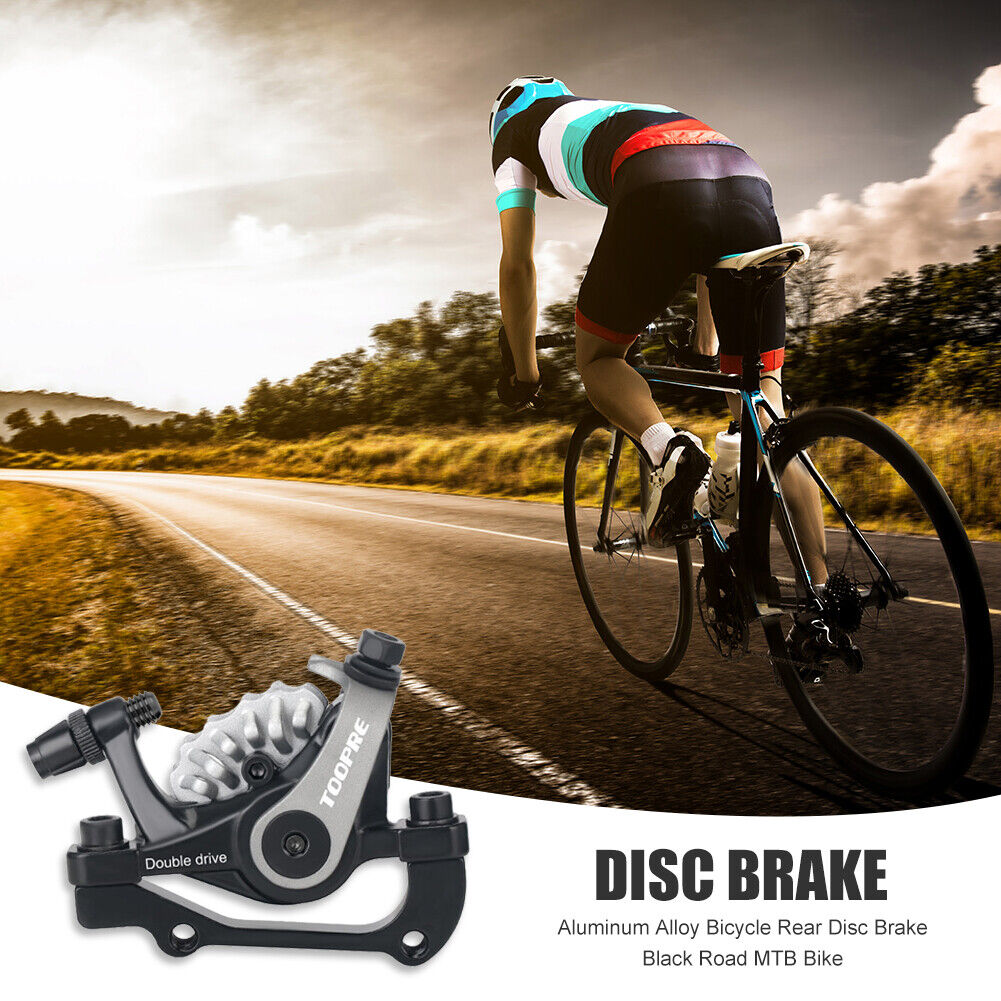 TOOPRE F180/R160 ?Dual Piston Bike Bicycle Rear Disc Brake Caliper (Grey)