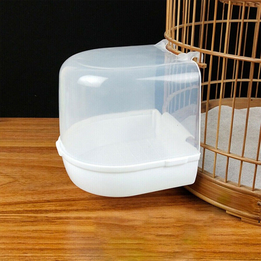Bathtubs Kit Bath Shower Box Bird Cage Accessories Hanging Cage Parrot Bathtub