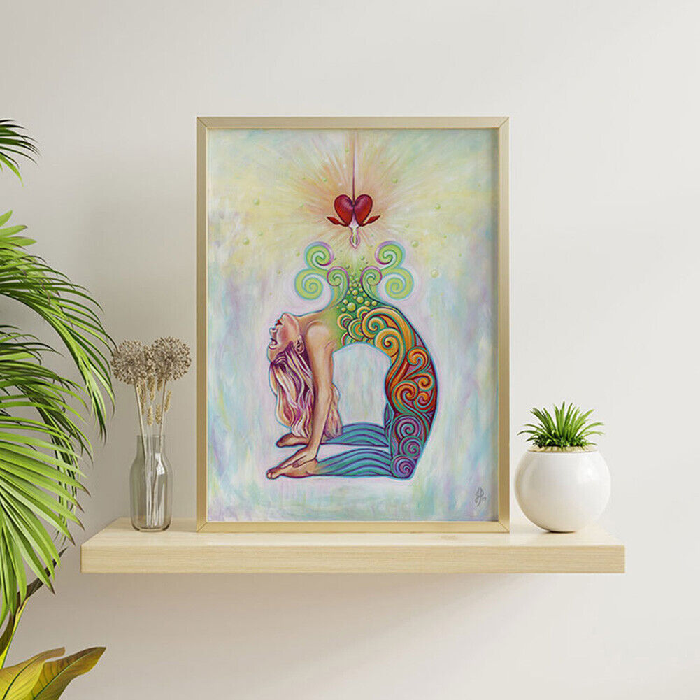 Women Yoga Photo Poster Spiritual Energy Art Painting Wall Pictures Decor