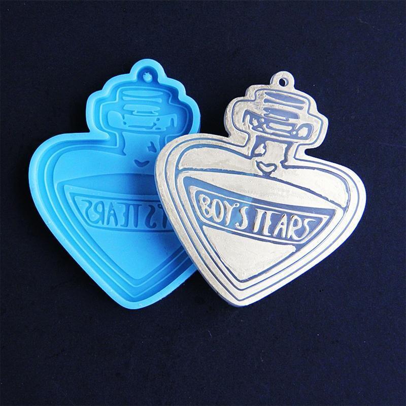 Poison Bottle Keychain Mold Epoxy Crystal Silicone Mold Customized Mold