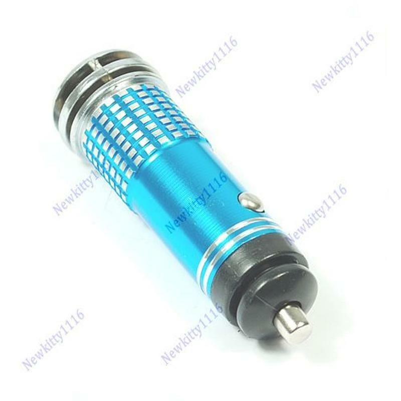 Mini Auto Car Fresh Air 12V Ionic Purifier Oxygen Ozone Ionizer Cleaner Filter