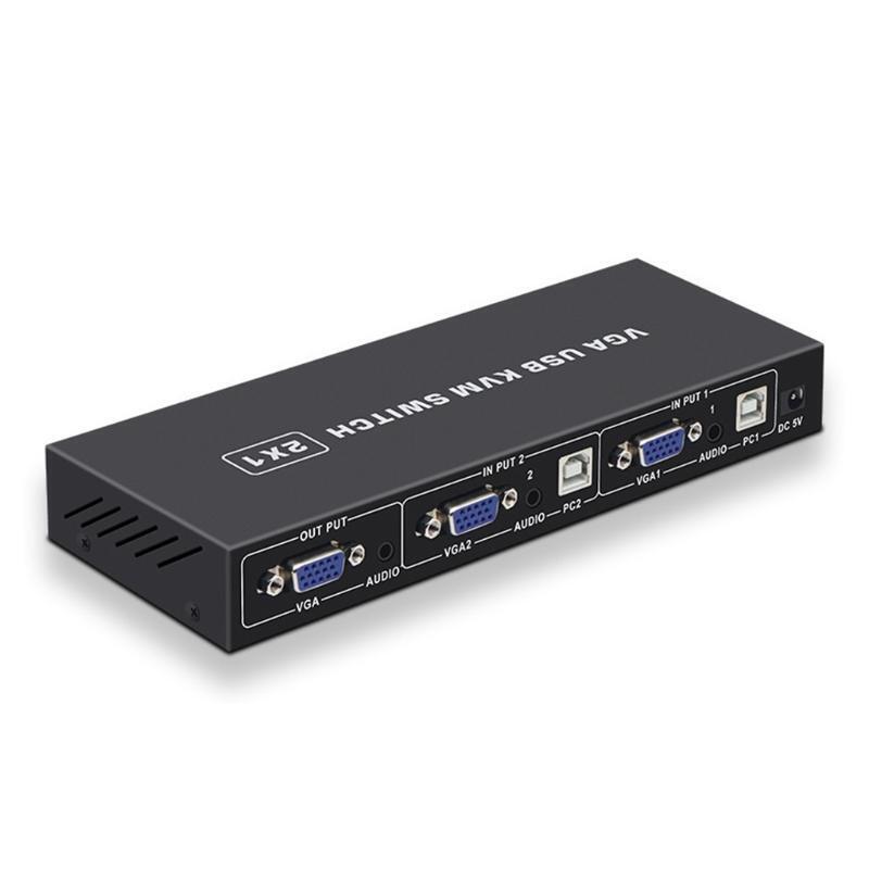 Usb Switch Printer Sharing VGA KVM Switcher Two In One Out Printer Sharing