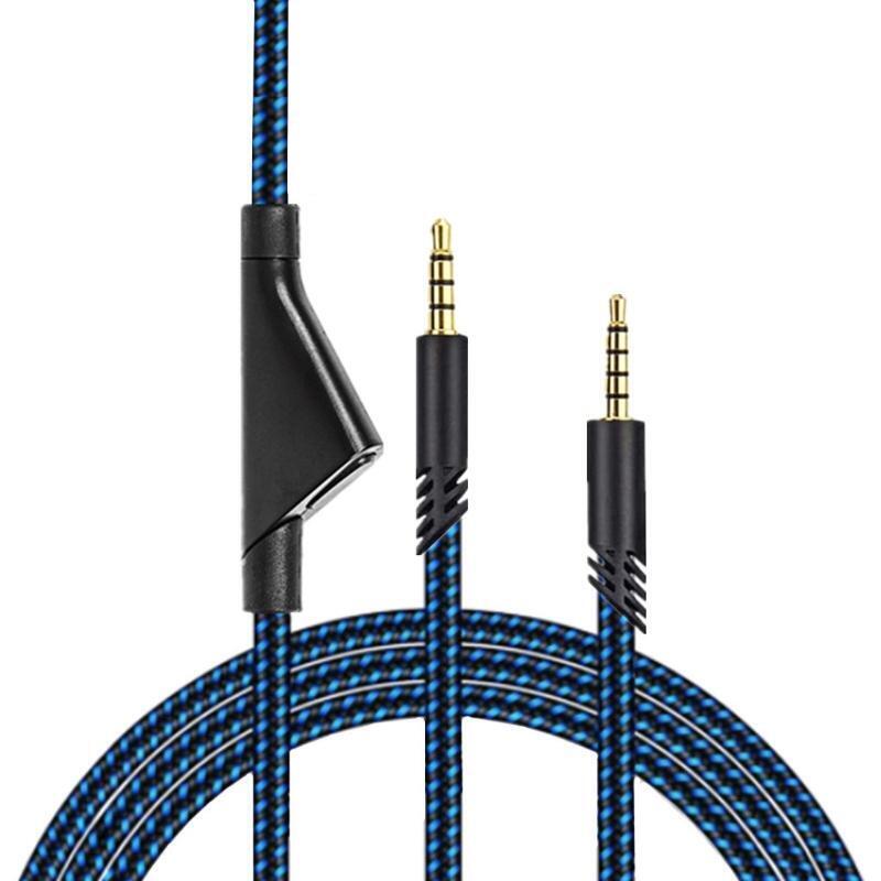 Blue Audio Earphone Cable for -Logitech Astro A10 A40 A30 Gaming Headset