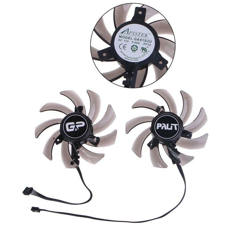 85MM GA91S2U 4Pin VGA Fan Graphics Card Cooling Fan for GTX 1660 1660Ti RTX2060