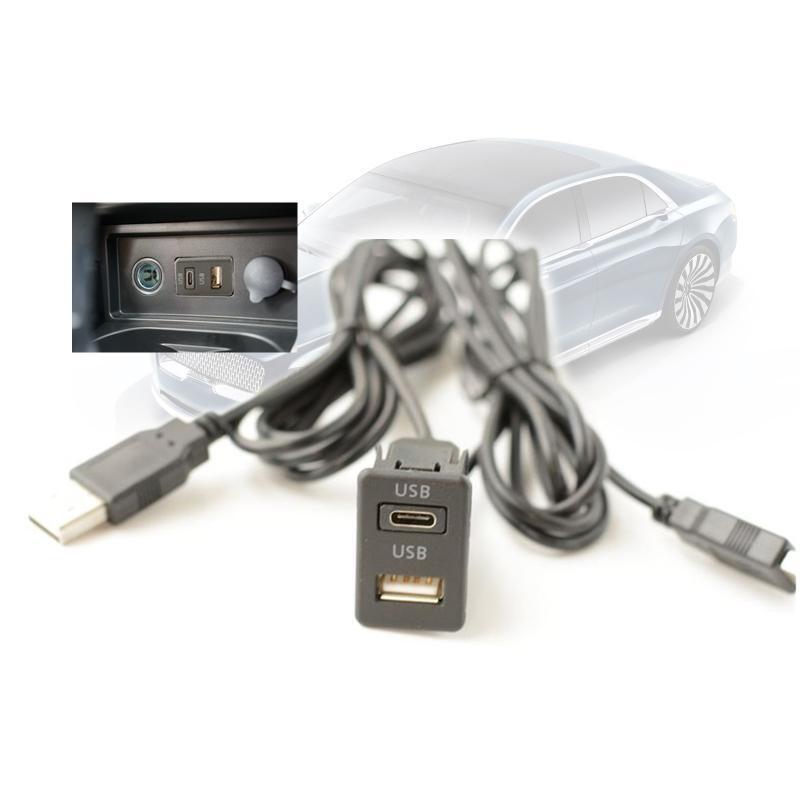 Car Dashboard Extension Cable USB Type-C Interface Charging for Cellphone