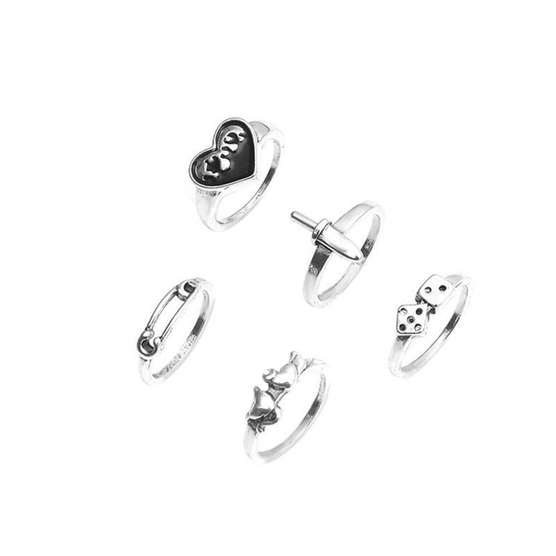 Anniversary Promise Wedding Ring Endless Love Finger Band Jewelry for Women Men