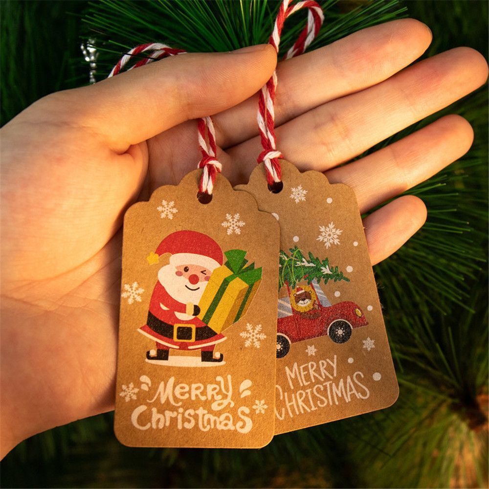 Supplies Kraft Paper Kraft Tag Hang Tags Christmas Labels Gift Wrapping