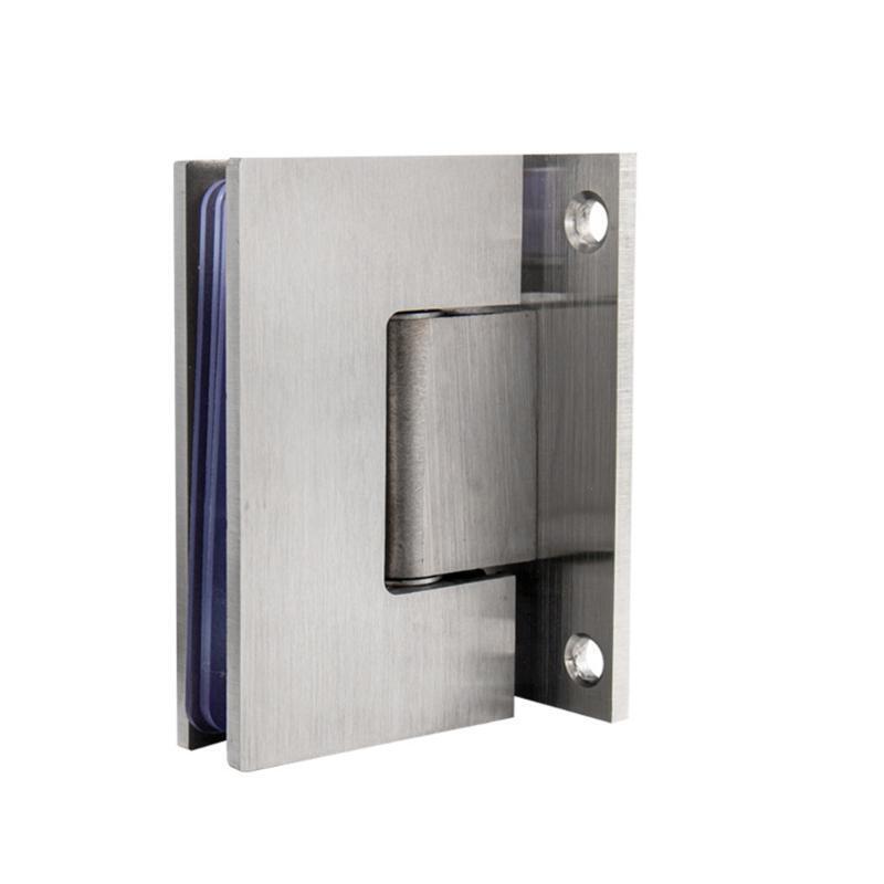 90 Degree Shower Door Stainless Steel Hinge Clamp Wall Bracket for 8-12mm Glass