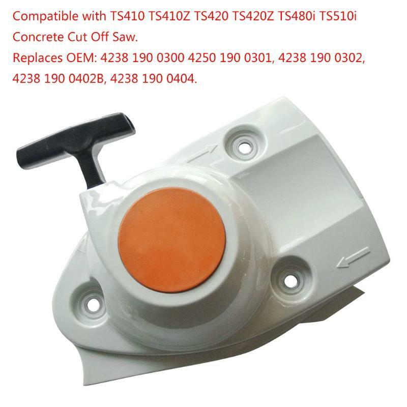 Recoil Starter Assembly for Chainsaw TS410 TS420 Concrete Cut-Off Saw 4238