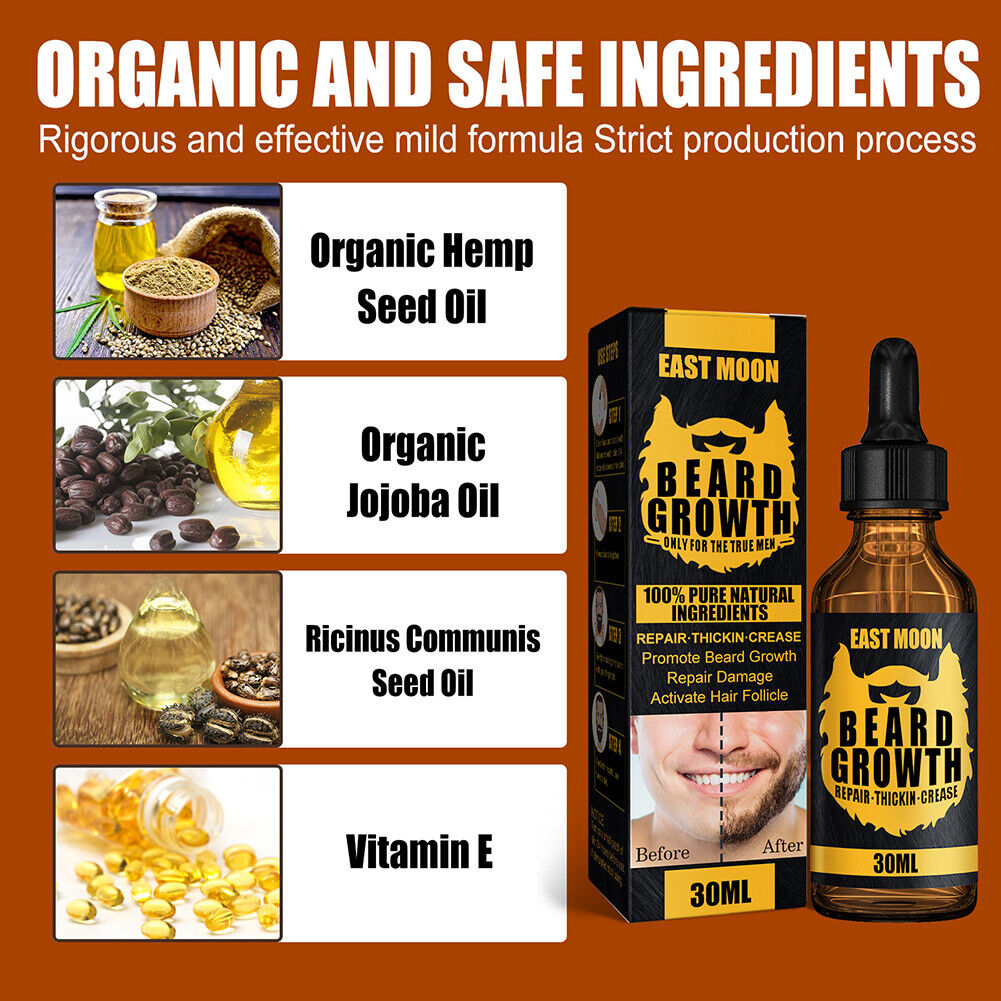 Beard Growth Roller Anti Hair Loss Beard Growing Essential Oil for Men (01)