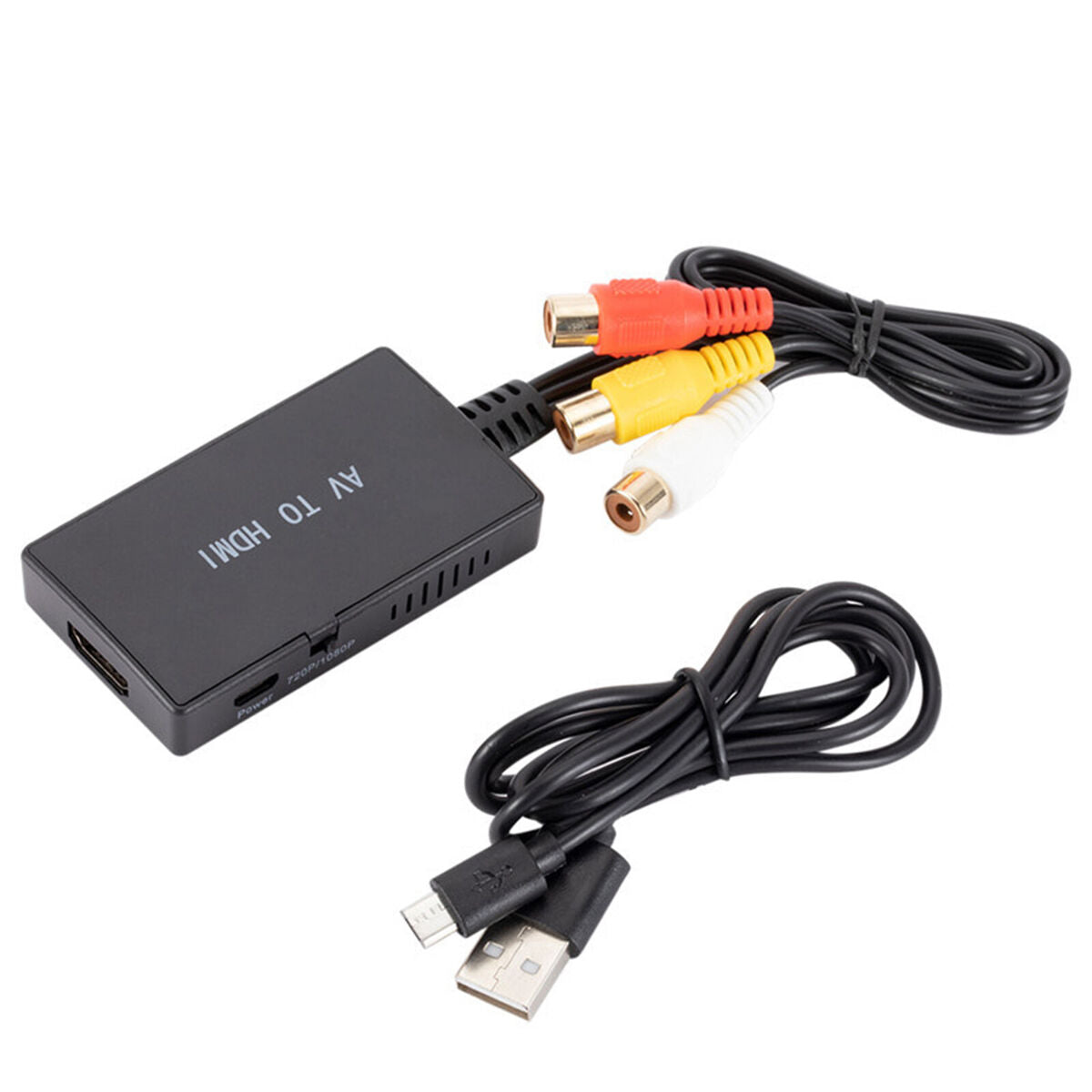 RCA to  Converter, Composite to  Adapter Support 1080P PAL/NTSC for TV