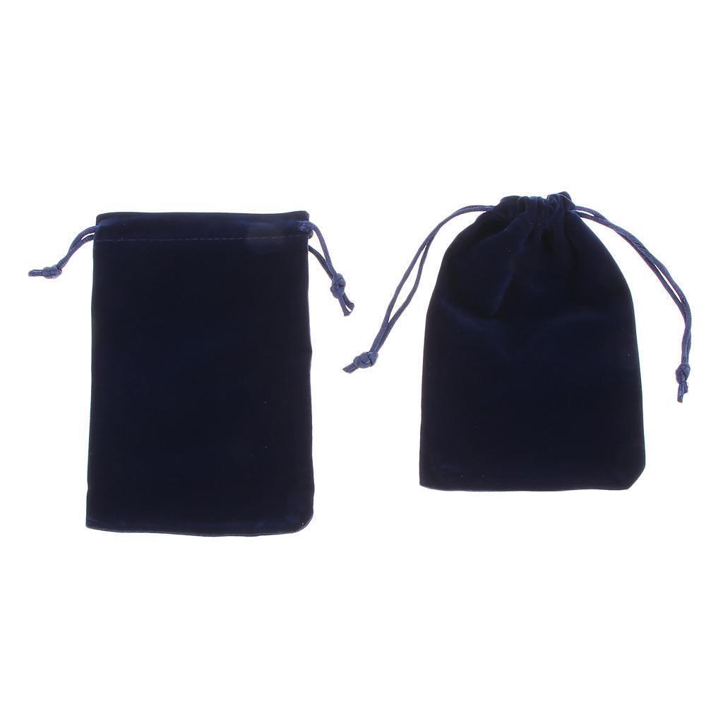 10x Velvet Pouch with Drawstring for Coin Jewelry Storage Wedding Gifts Bag