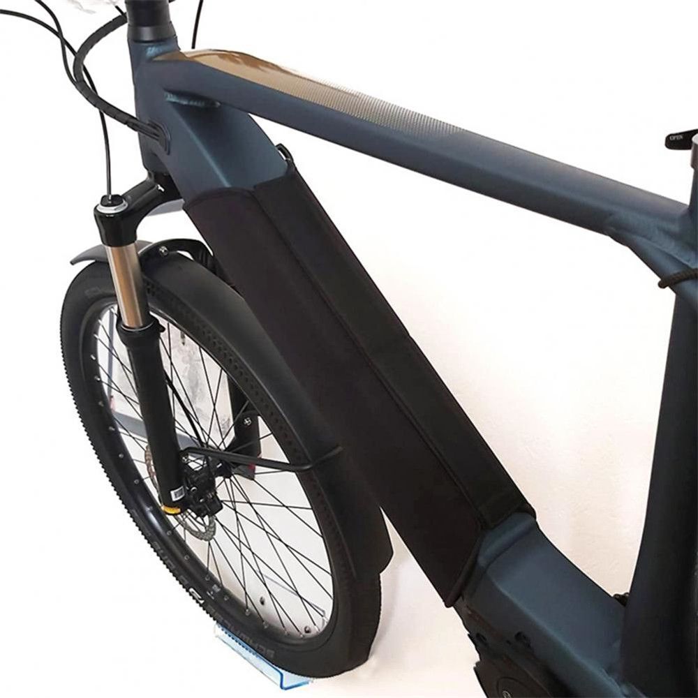 Black E-Bike Battery Cover Waterproof Bicycle Frame Cover Battery Protective