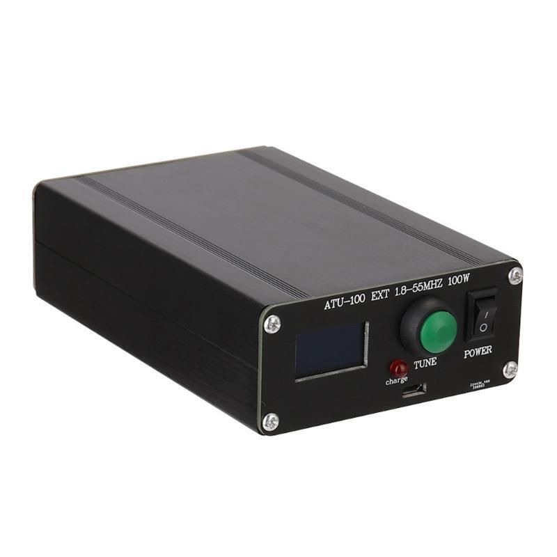 Mini Automatic Antenna Tuner 0.96 Inch ATU-100 1.8-55Mhz With Shell Finished