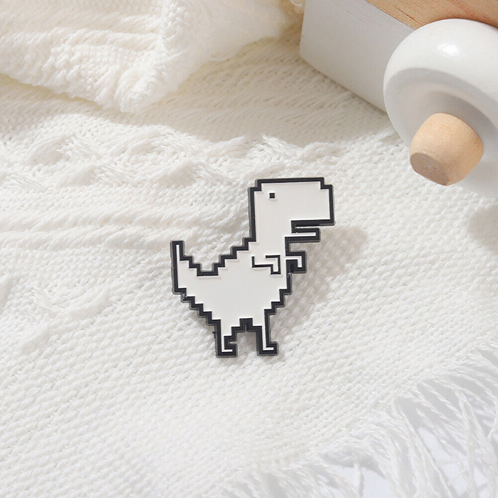 Cartoon Tyrannosaurus Dinosaur Enamel Brooch Bag Jacket Clothes Lapel Pins