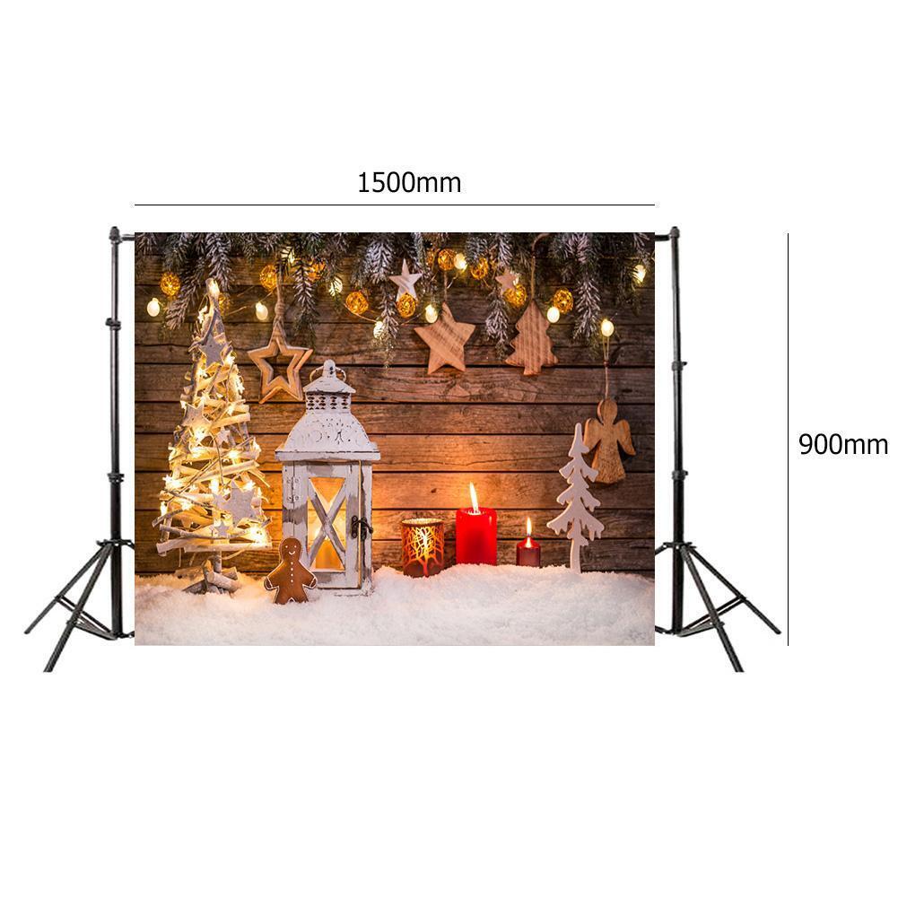 Christmas Backdrop Cloth Tree Snow Family Live Photo Studio Decor (Y-2202)