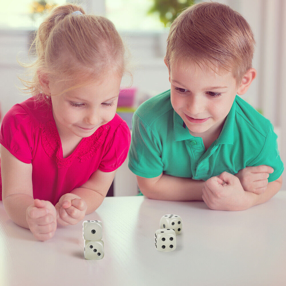 6pcs Luminous Dice Round Corner Dots Night Bar Supplies KTV Game Club Sieve