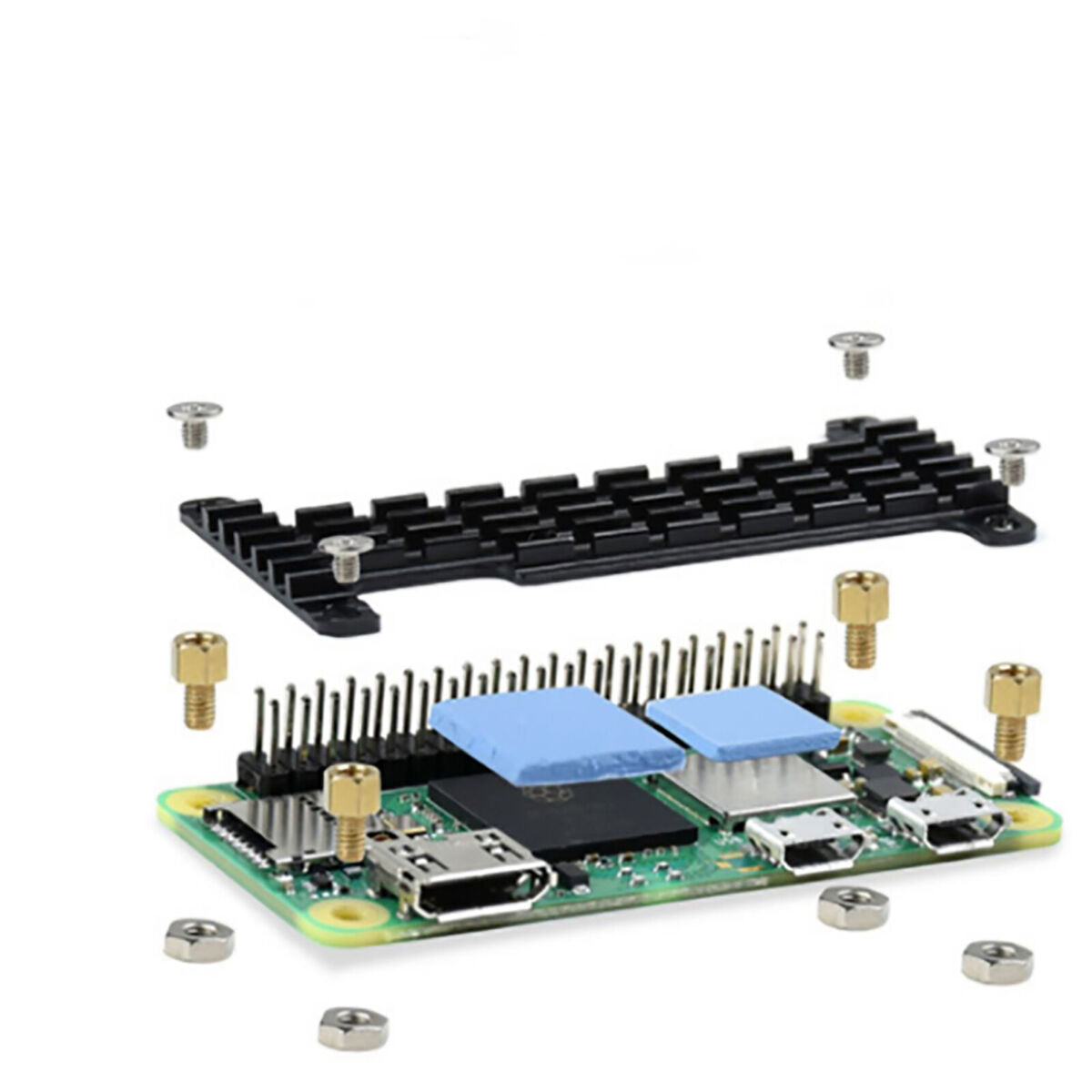 For Raspberry Pi Zero/Zero 2W Universal Heat Sink Aluminum Alloy CPU Heat Sink