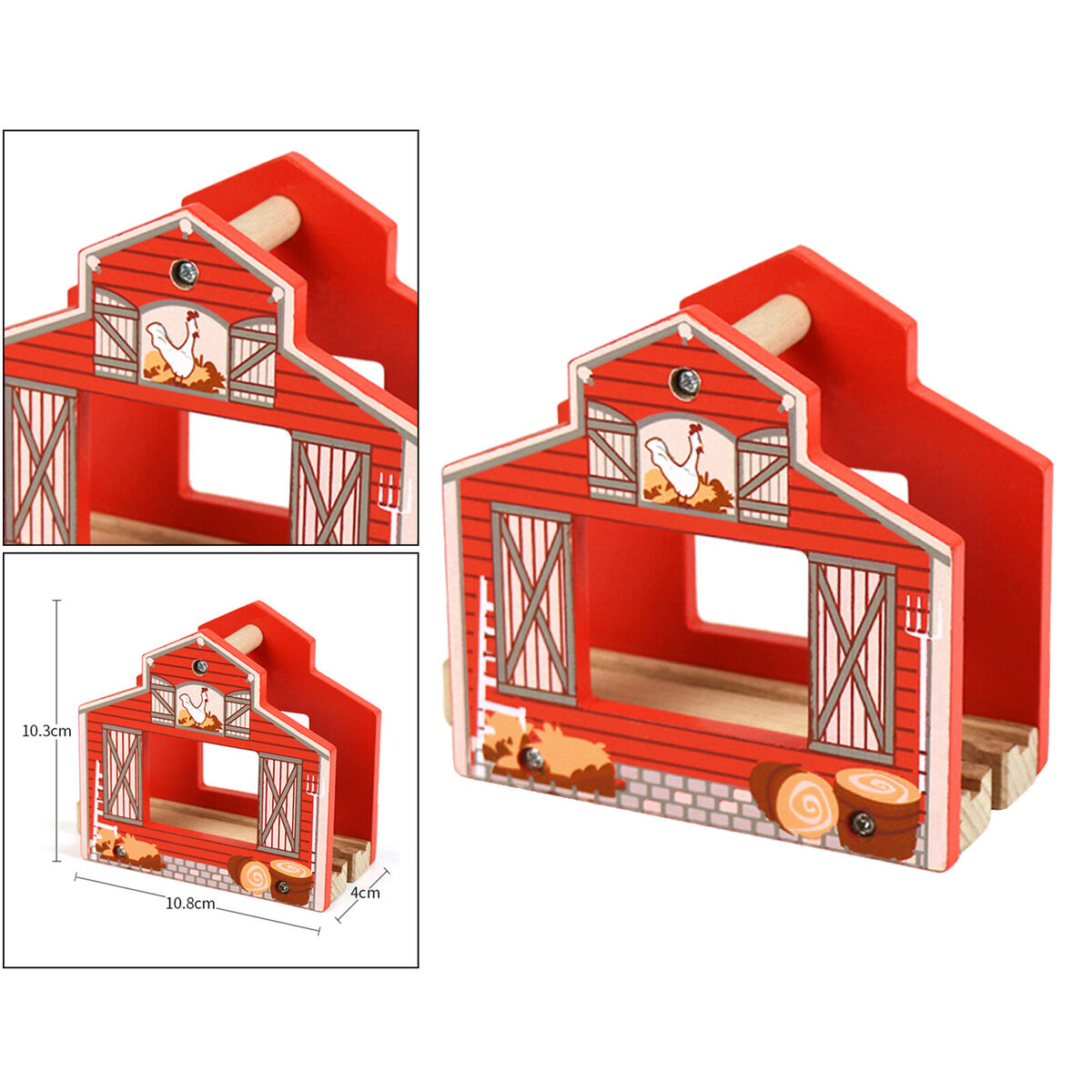 Wooden Chicken House  Track Accessories,  Set  Early