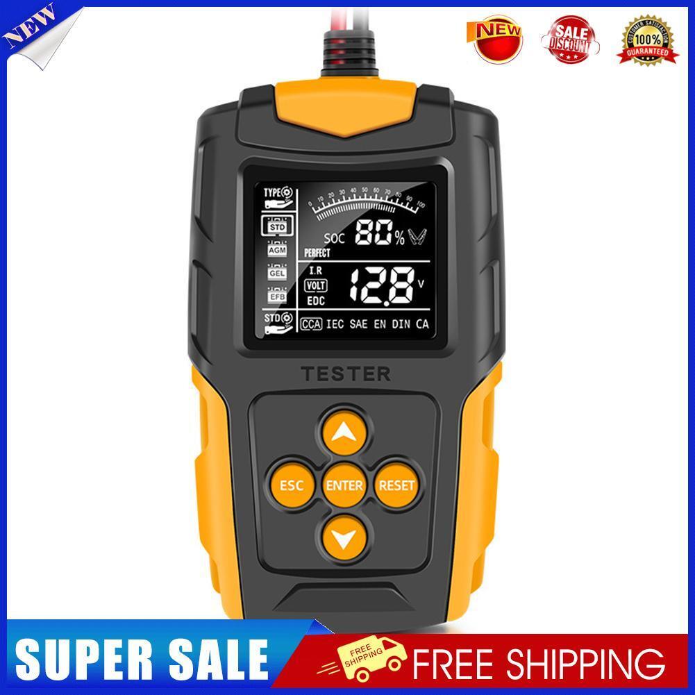 12V 24V Car Battery Tester Vehicle Gel AGM WET Lead Acid Battery Analyzer