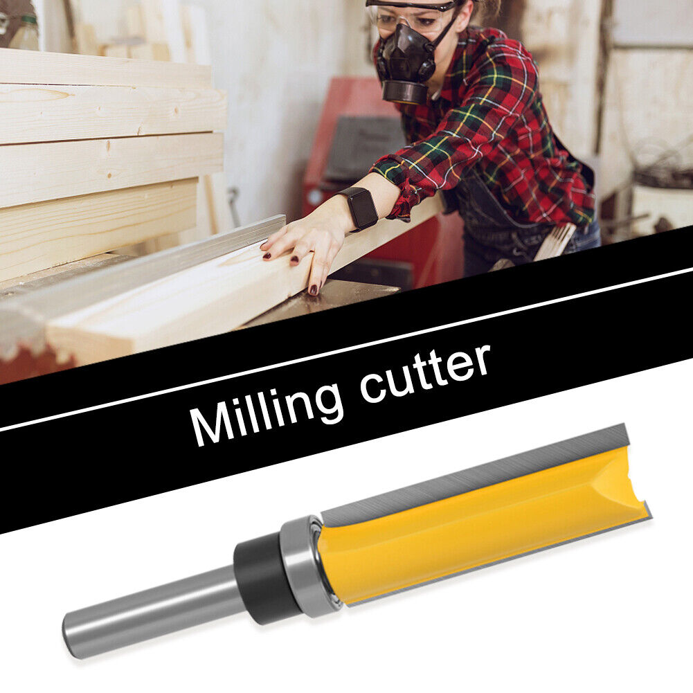 8mm Shank Flush Trim Wood Cutter Straight Woodworking Router Bit (8x5/8x50)