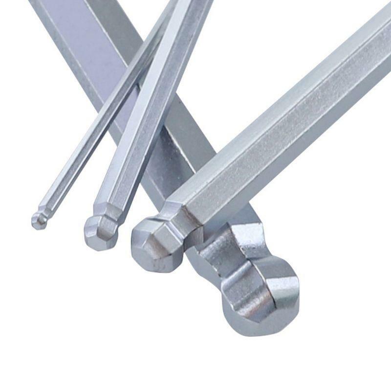 9pcs/set Hex Allen Key Wrench L-Shape 1/16''-3/8'' Hexagon Repair Bicycle Tools