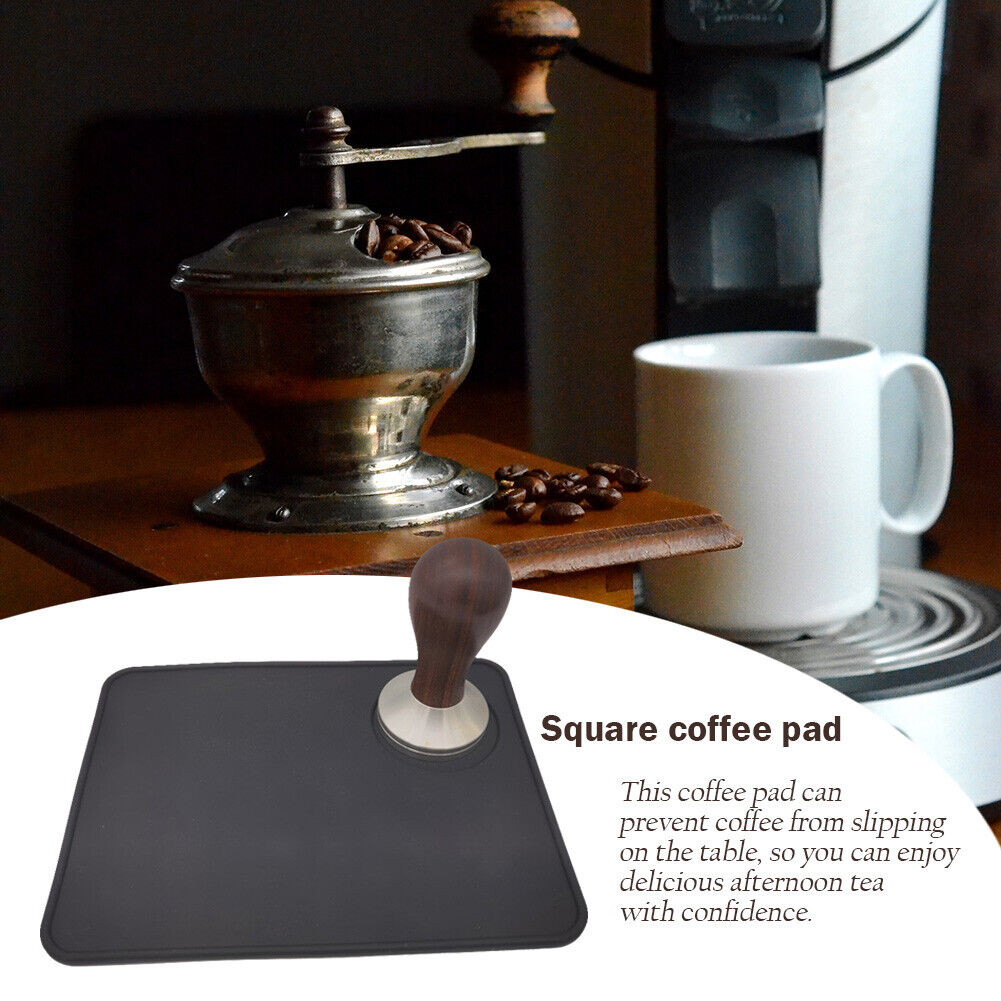 Tamping Holder Mat Home Office Anti-slip Square Coffee Powder Pressing Pad