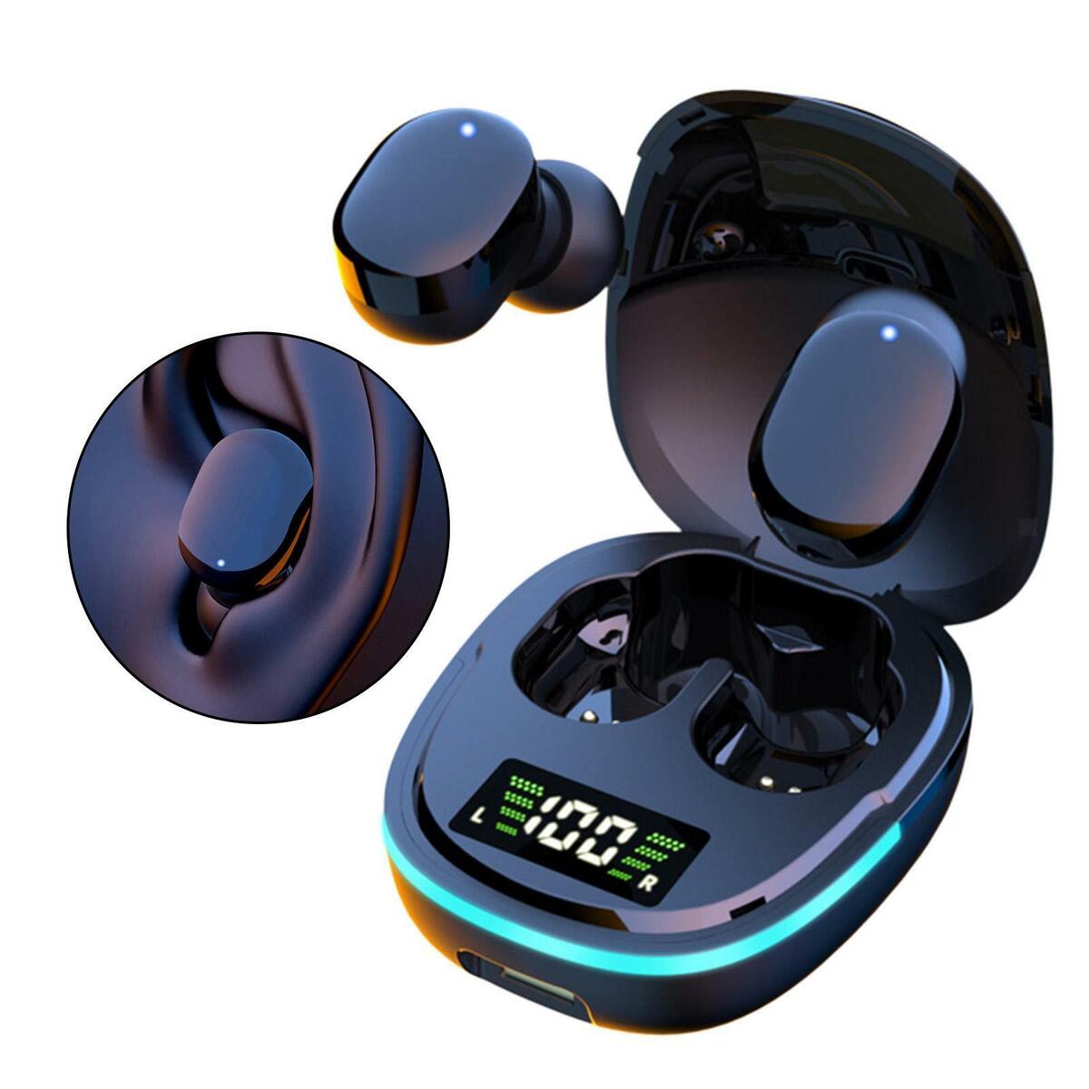 G9S Bluetooth Earbuds Small with Mic Colorful Breathing Light for Gym Game