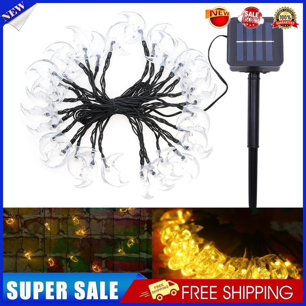 Solar light string 30led moon decoration outdoor Christmas tree courtyard l