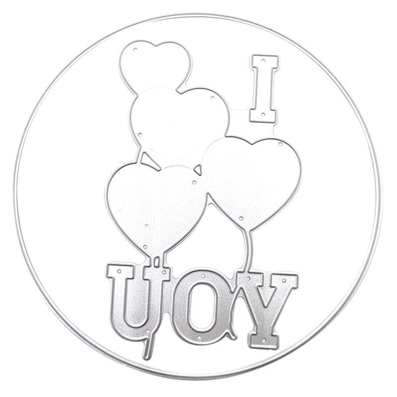 Exquisite Love Balloon Cutting Die DIY Valentine Greeting Card Making Supplies