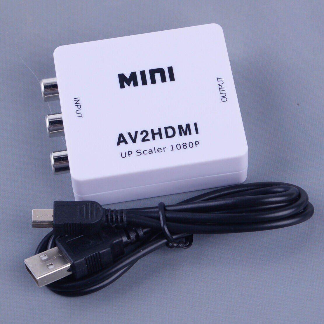 AV2HDMI Composite 1084P Mini RCA AV To HDMI Adapter Video Converter HDTV DVD Li