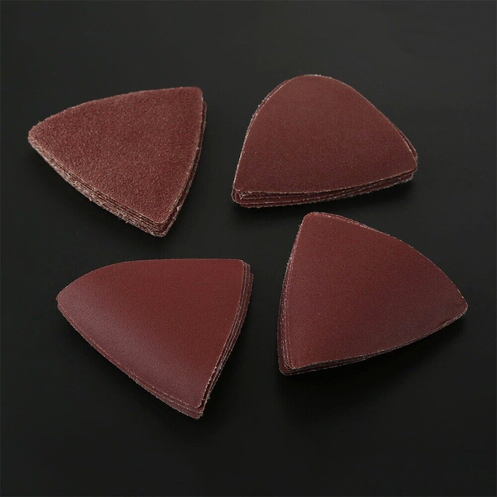 32x Grit 60 120 180 240 Triangular Sanding Sheet Sandpaper Abrasive Grinder Tool