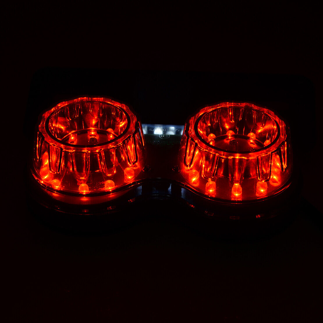 Motorcycle Twin Dual Tail Turn Signal Brake License Plate Integrated Light top