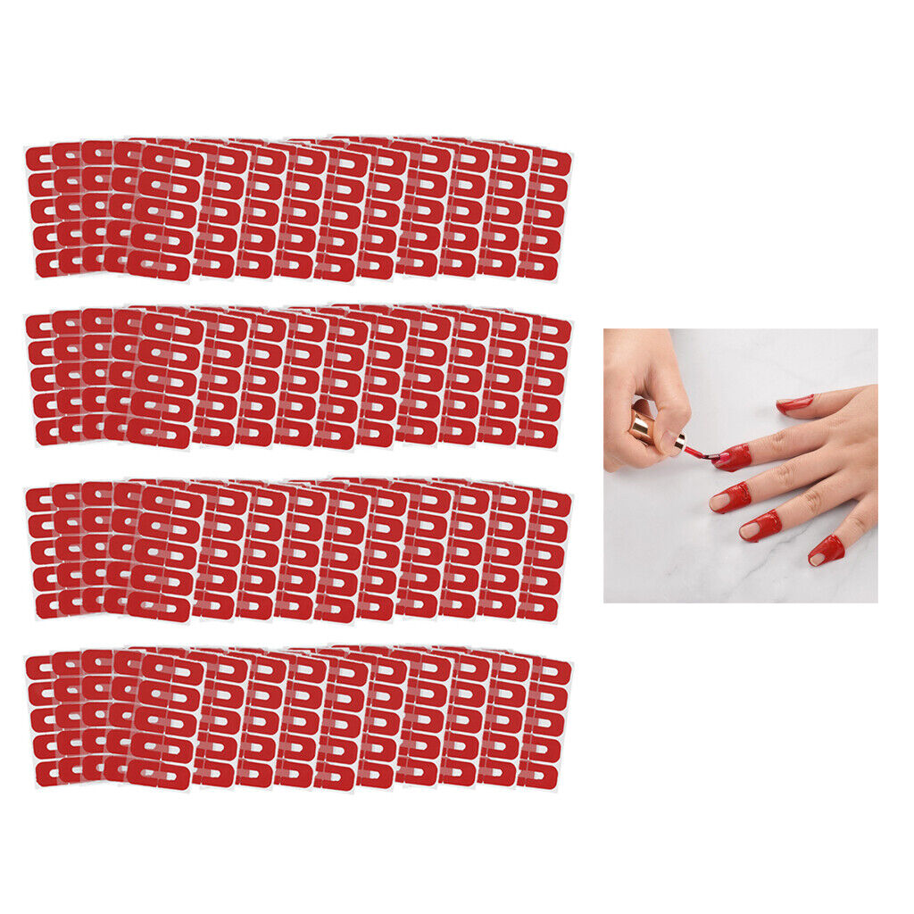 200 Pieces Disposable  Tapes Cuticle Guard Nail Glue Covers
