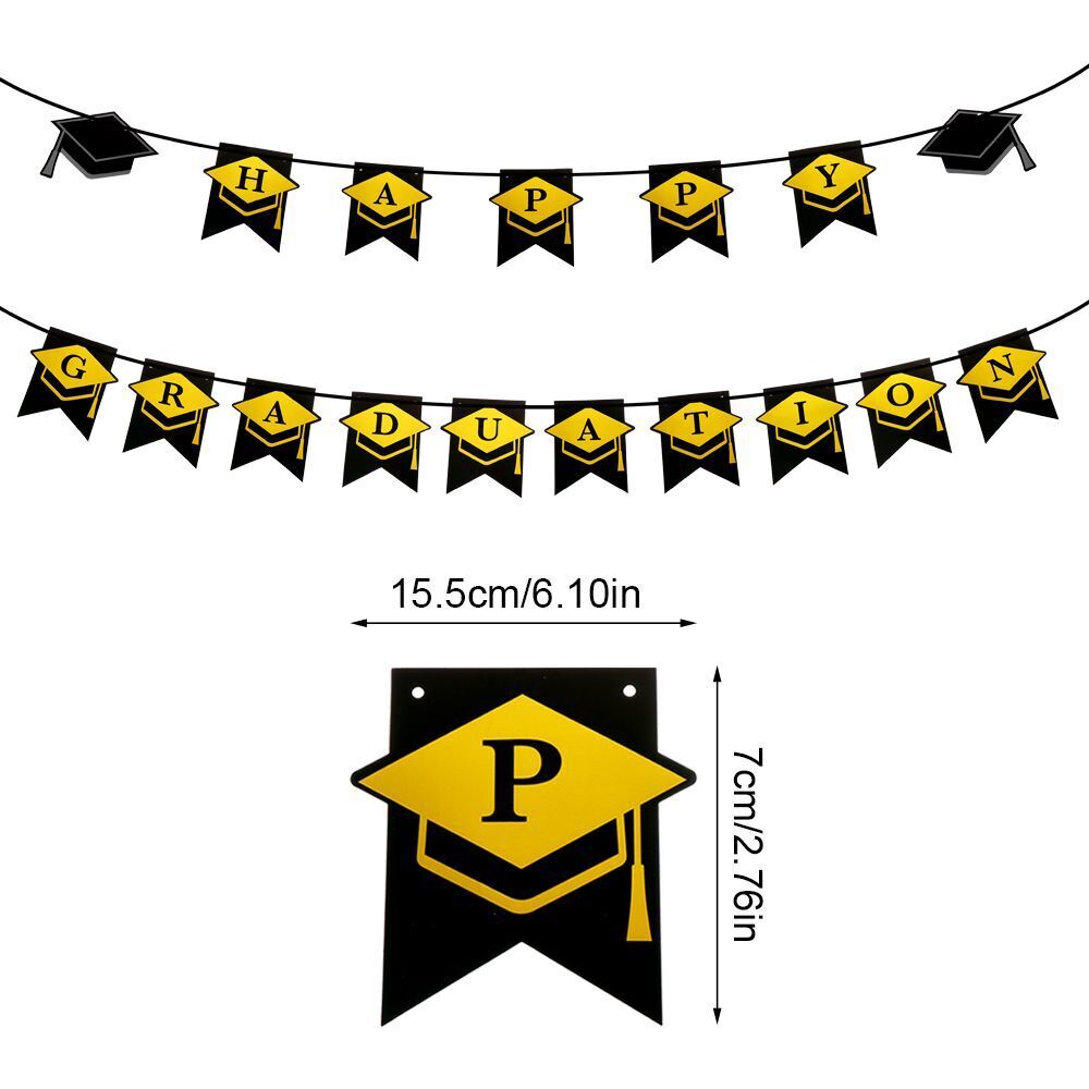 Party Decoration Congrats Grad Banner Grad Party Supplies Garland Flag