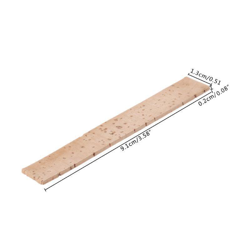 10x Neck Joint Cork Sheet Cork Clarinet Parts 91x13x2mm Practical Design Durable