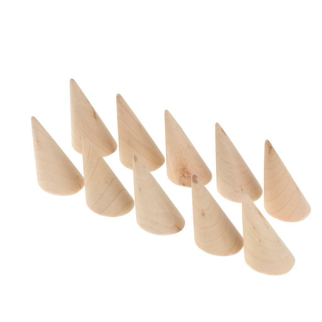 20Pcs  Ring Display Stand Multi Purpose Showcase Cone shape design