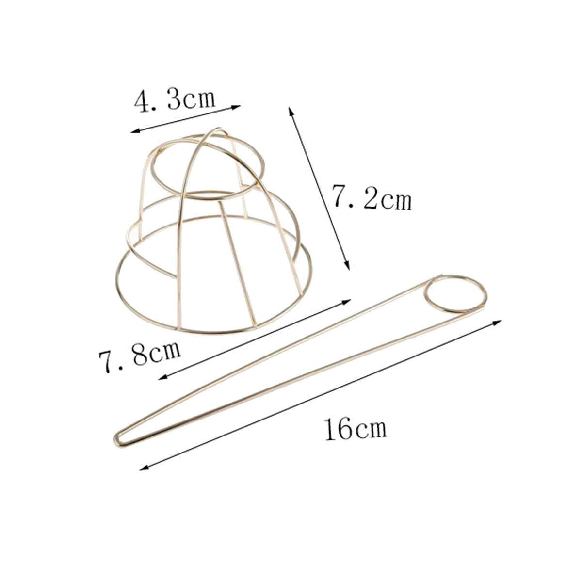 2Pcs Chic  Bun Holder  Slide Clip pin stick the  Accessories