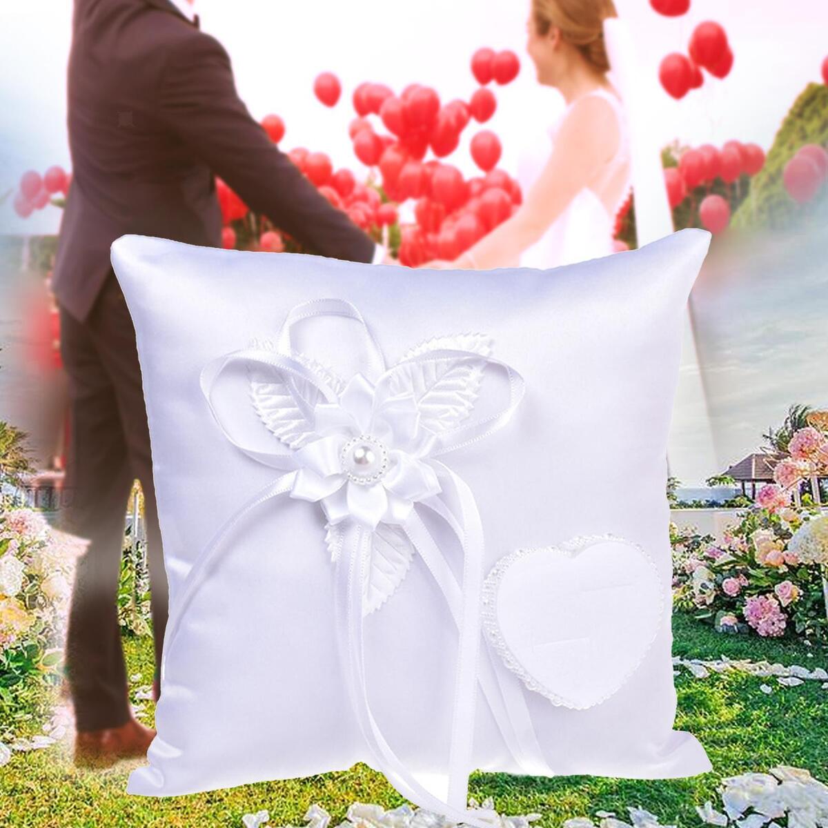 Rings Pillow Handmade Rings Bearer Cushion Rings Holder for