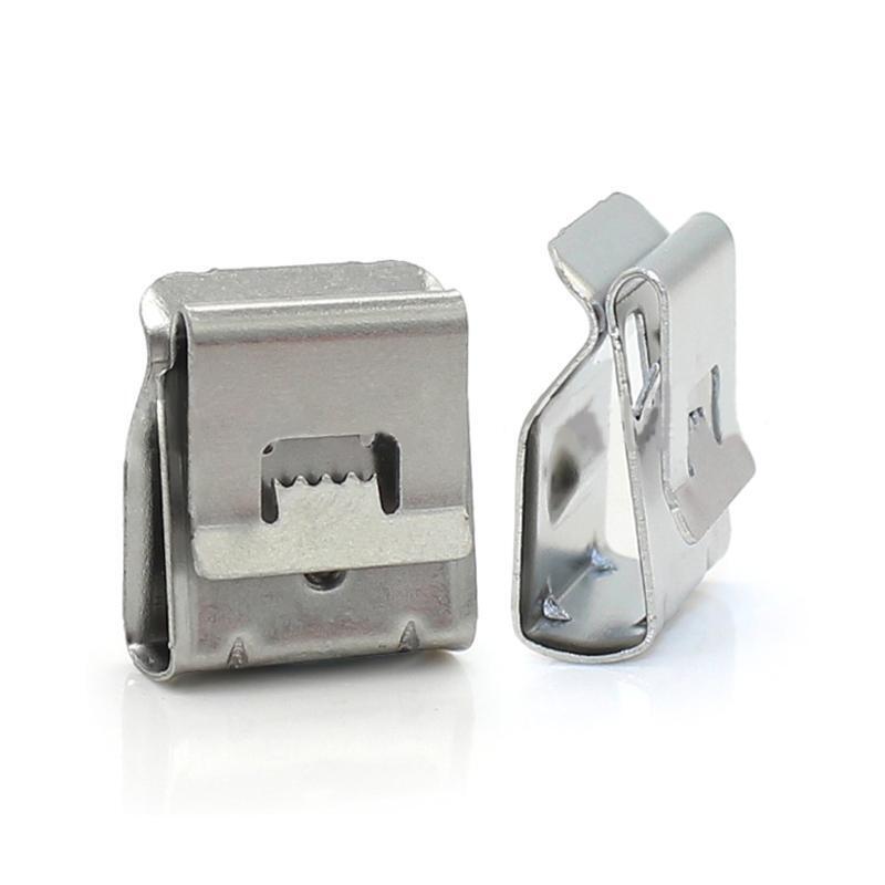 50Pcs Solar Cable Clip PV Wire Clip Stainless Steel Solar Cable Management Clamp