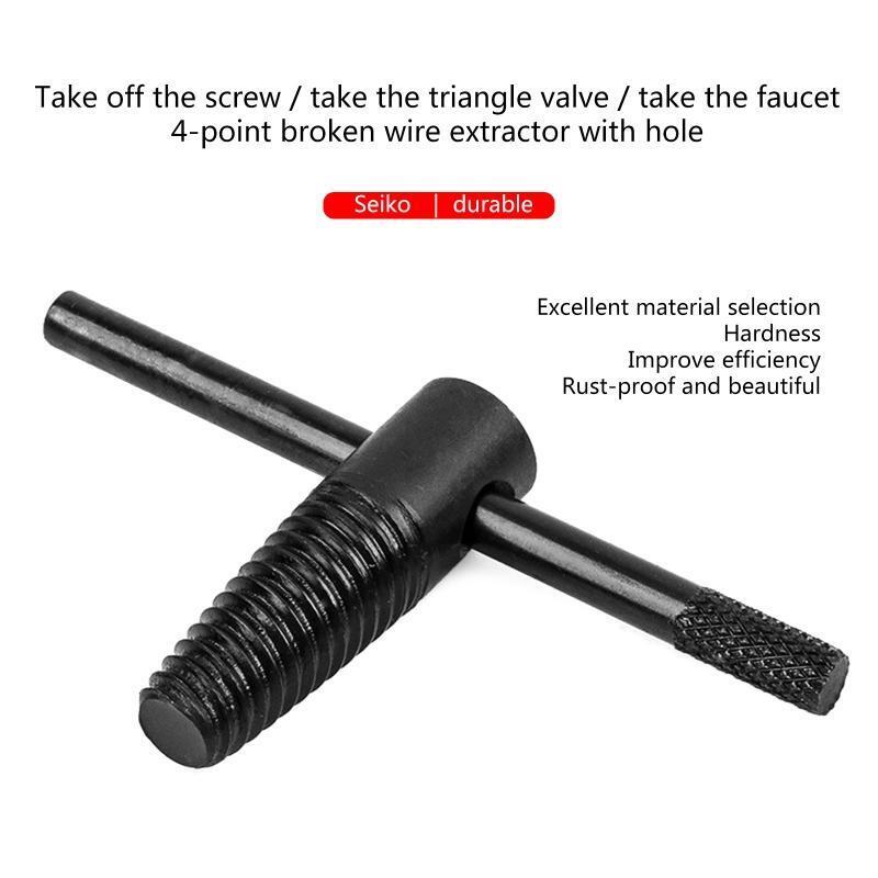 Tap Faucet Valve Screw Extractor Pipe Remover Tools Damaged Bolt Extractor Cr-v