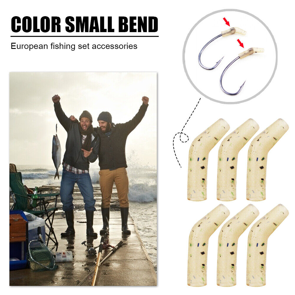 10x Fishing Hook Anti-tangle Sleeves Bent Line Aligner Carp Fishing Tackle