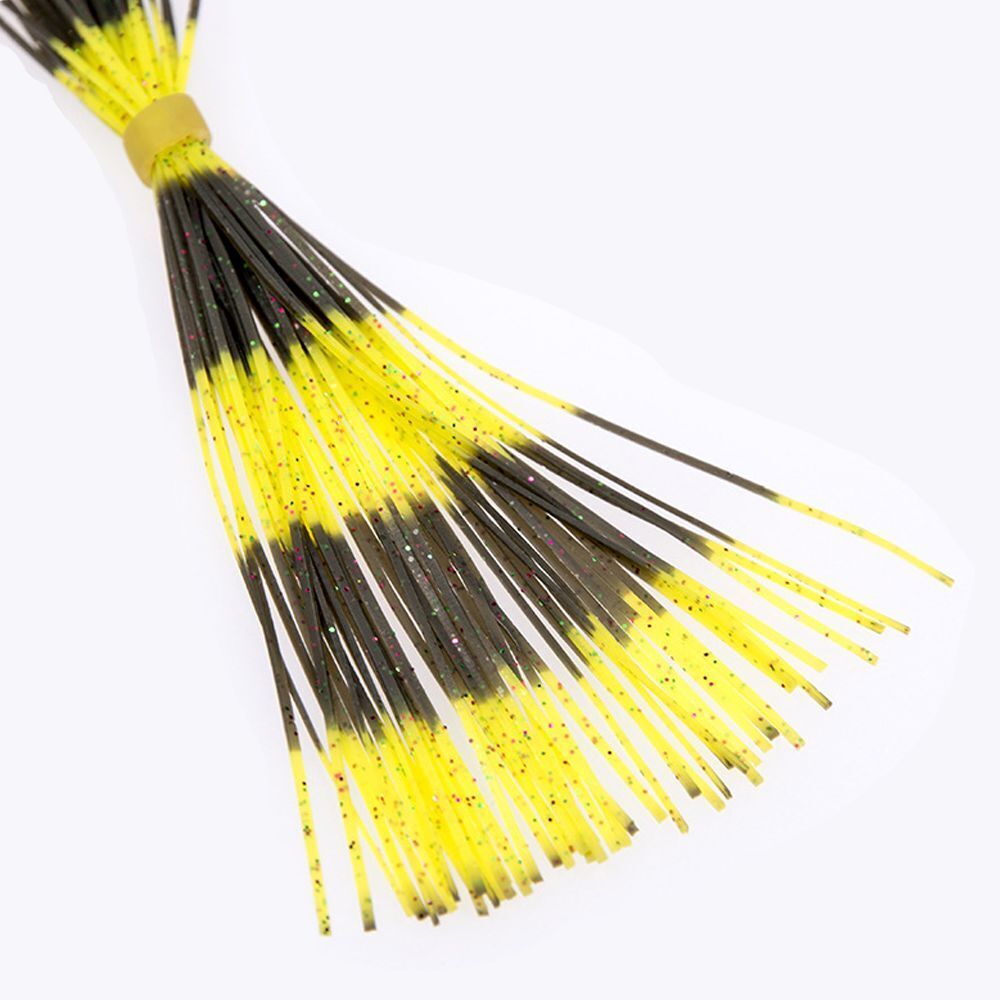 Jig Bait Windless Rubber Squid Soft Fishing Lures Beard Silicone Skirts